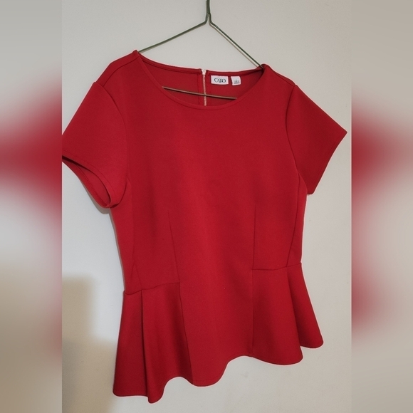 Short Sleeve Peplum blouse - Picture 1 of 7